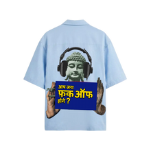 Kaand Aap Zara Fuck Off Hoge (Light Blue) Bowling Shirt