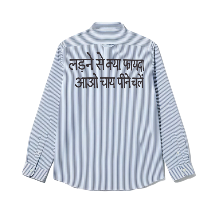 Kaand Chai Peena Chlein Striped Shirt(Blue)