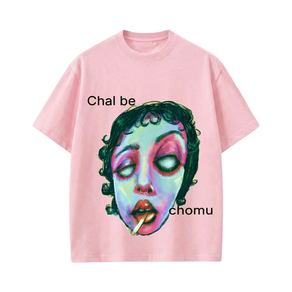 Kaand Chal Be Chomu Pink T-shirt