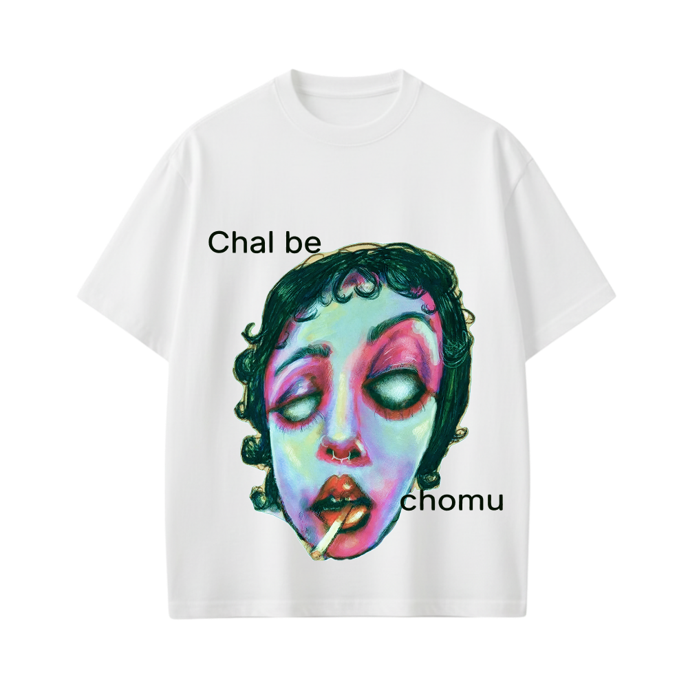 Kaand Chal Be Chomu White T-shirt