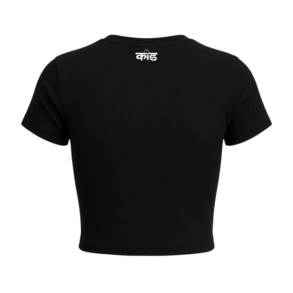 Kaand Confused baby tee(Black)