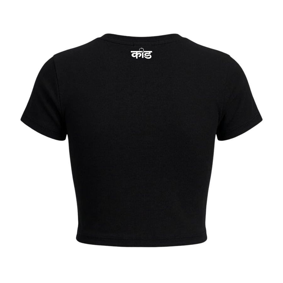 Kaand Confused baby tee(Black)