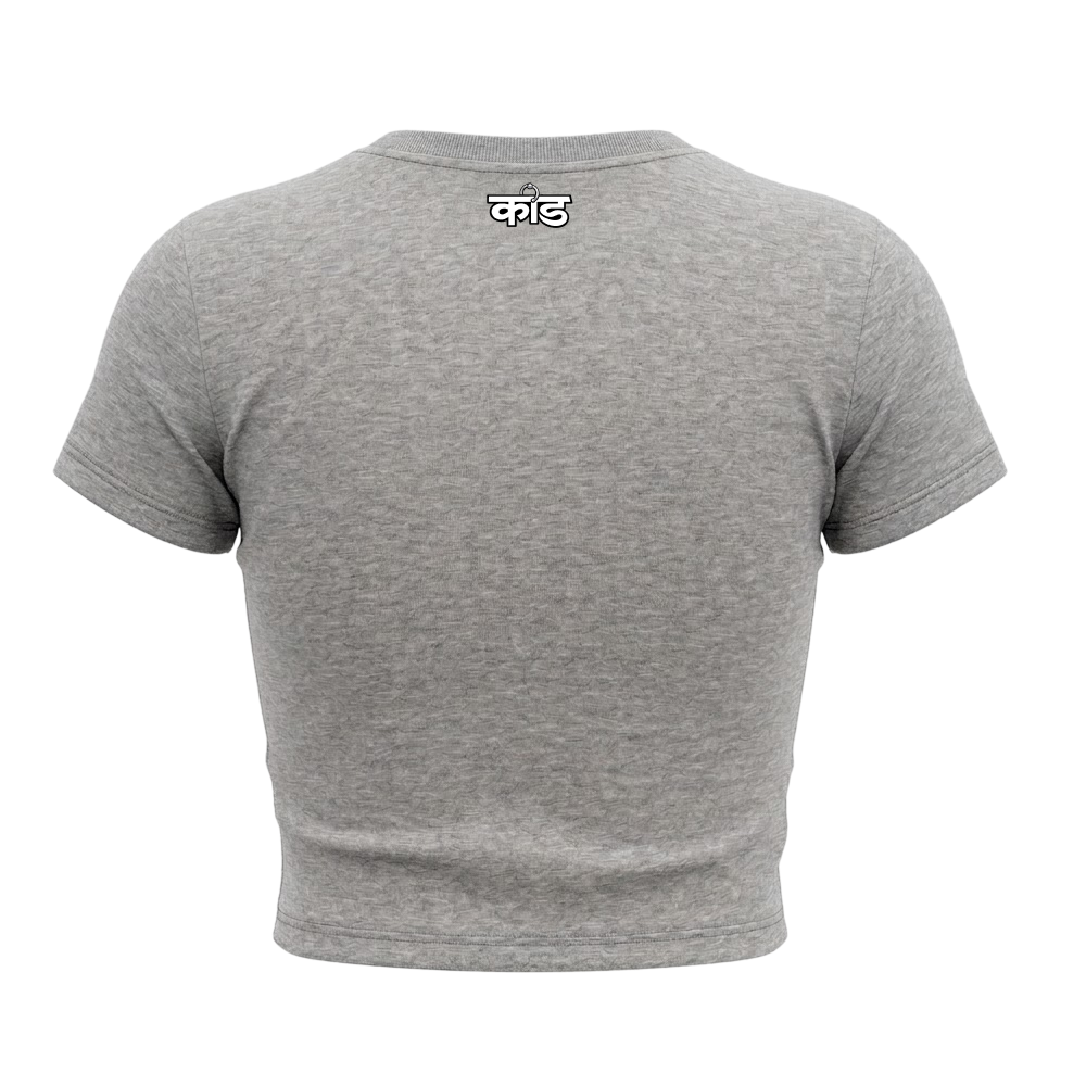 Kaand Confused baby tee(Grey)