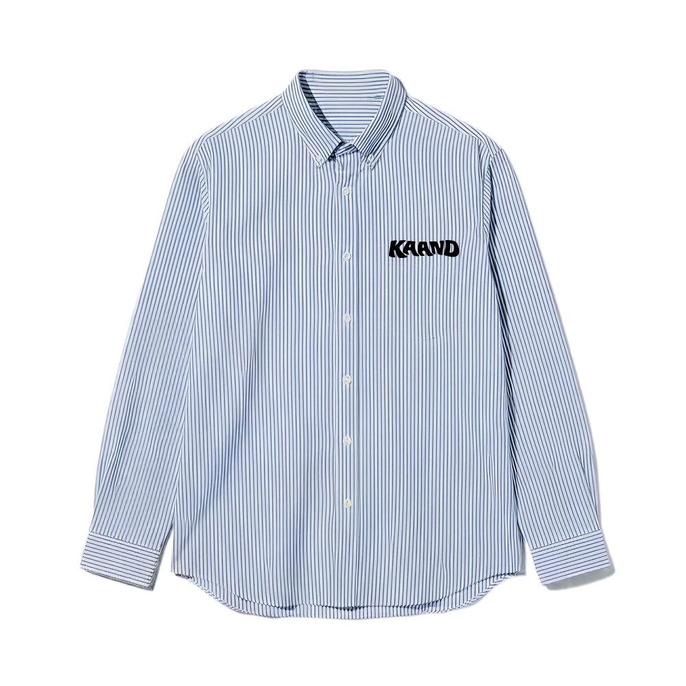 Kaand  Do You Pay My Bills Striped Shirt(Blue)