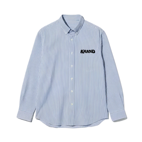 Kaand  Do You Pay My Bills Striped Shirt(Blue)