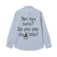 Kaand  Do You Pay My Bills Striped Shirt(Blue)