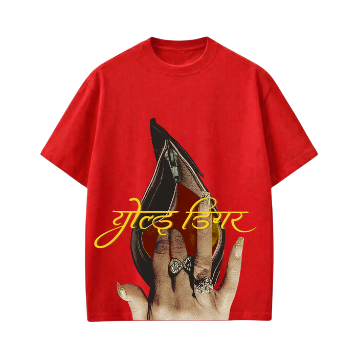 Kaand Gold Digger Tshirt(Red)