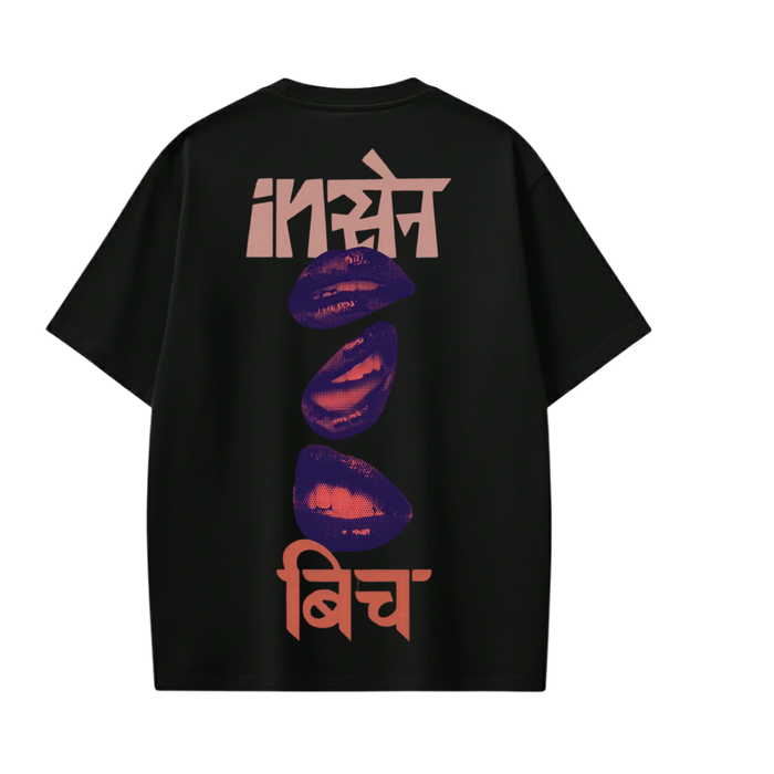 Kaand Insane Bitch Tshirt(Black)-1