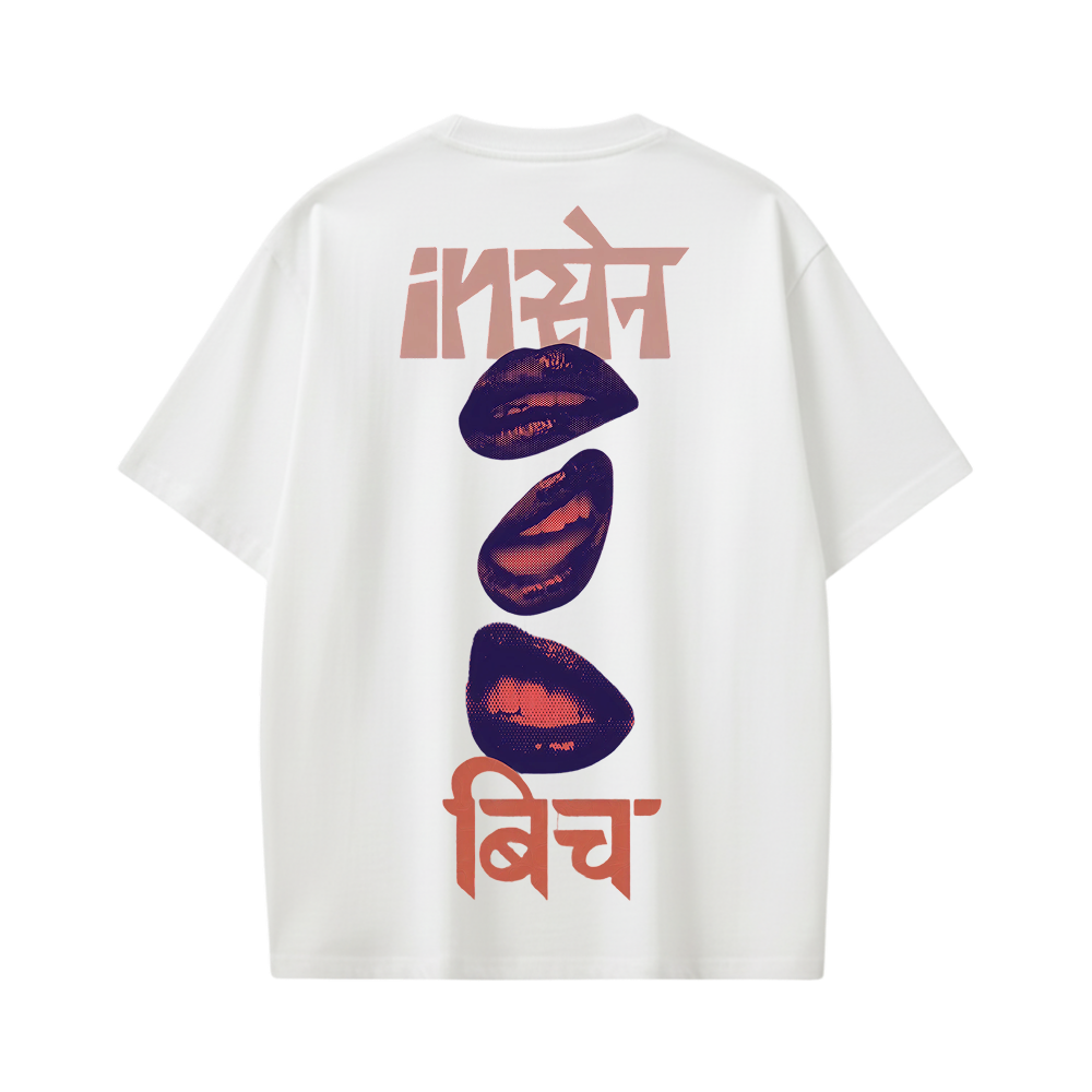 Kaand Insane Bitch Tshirt(White)