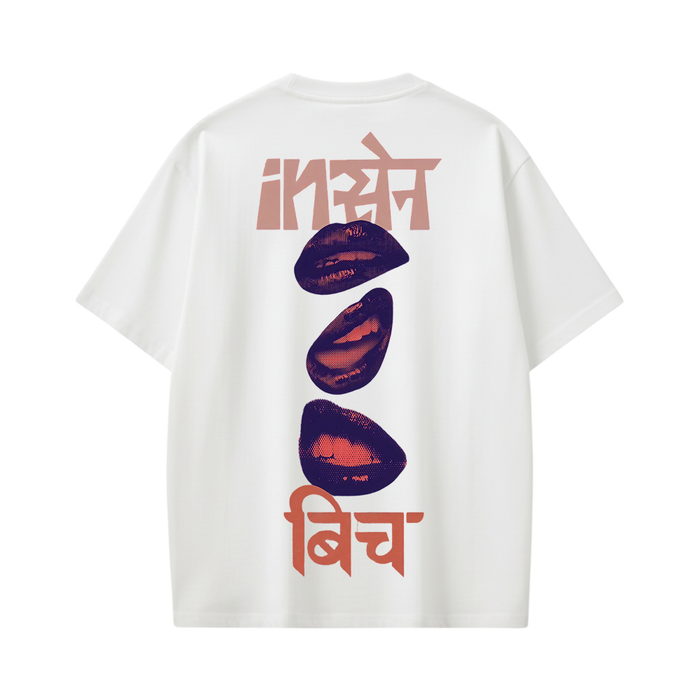 Kaand Insane Bitch Tshirt(White)
