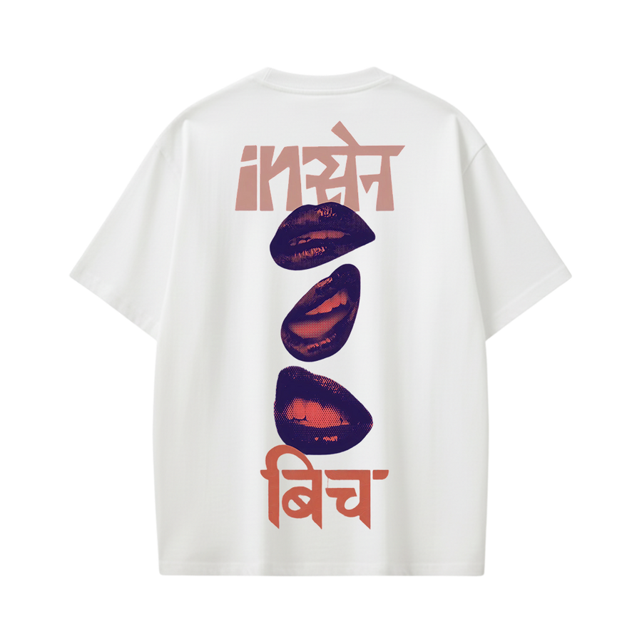 Kaand Insane Bitch Tshirt(White)
