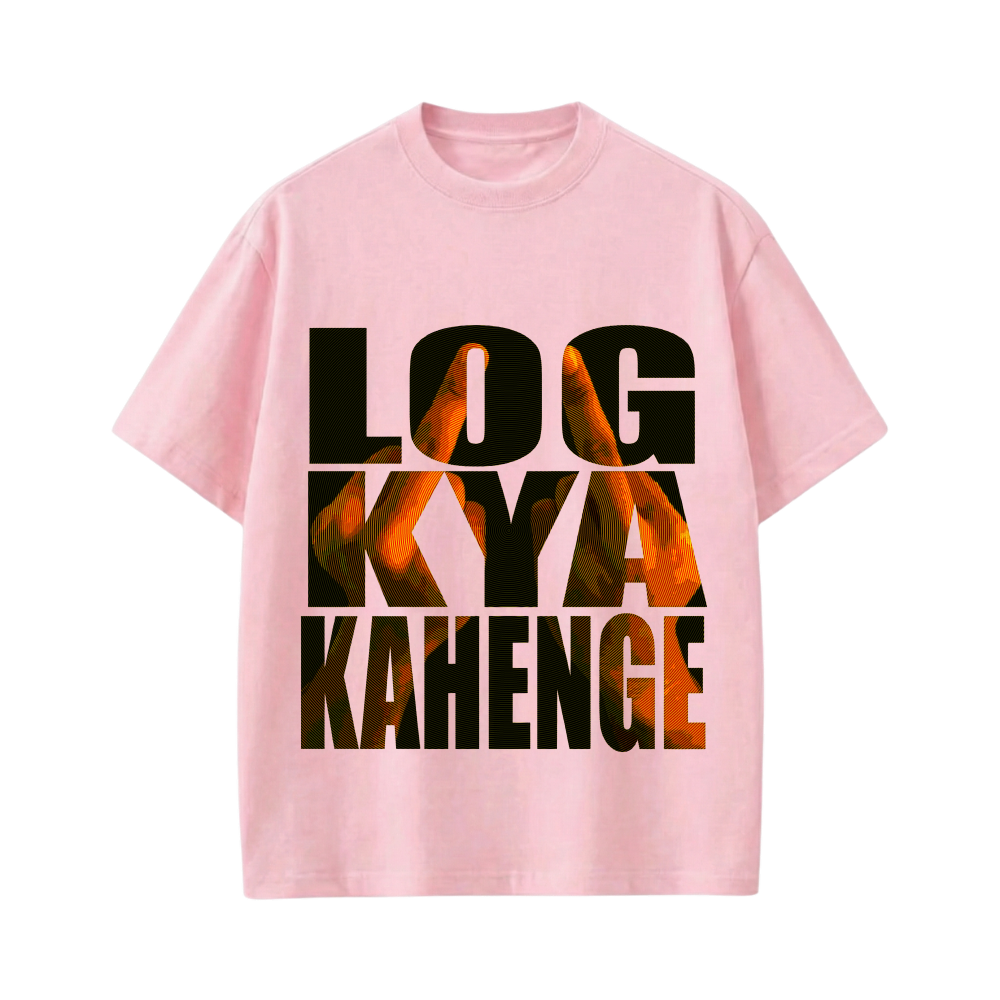 Kaand Log Kya Kahenge Tshirt(Pink)