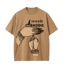 Kaand Namaste Baddie Tshirt(Brown)