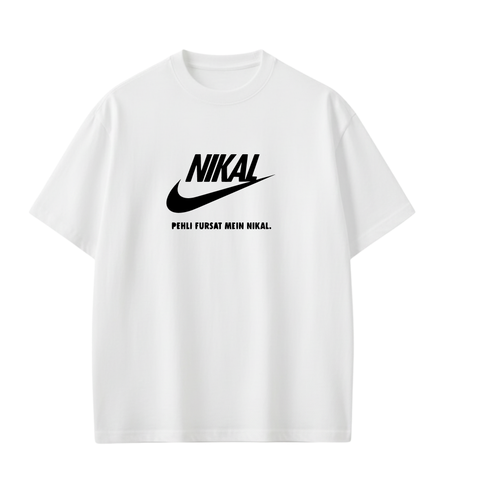Kaand Nikal Pehli Fursat Nikal Tshirt(White)