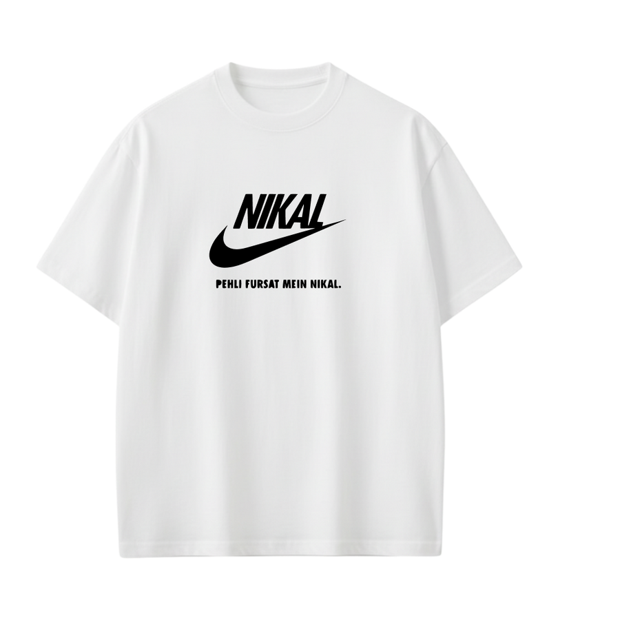 Kaand Nikal Pehli Fursat Nikal Tshirt(White)
