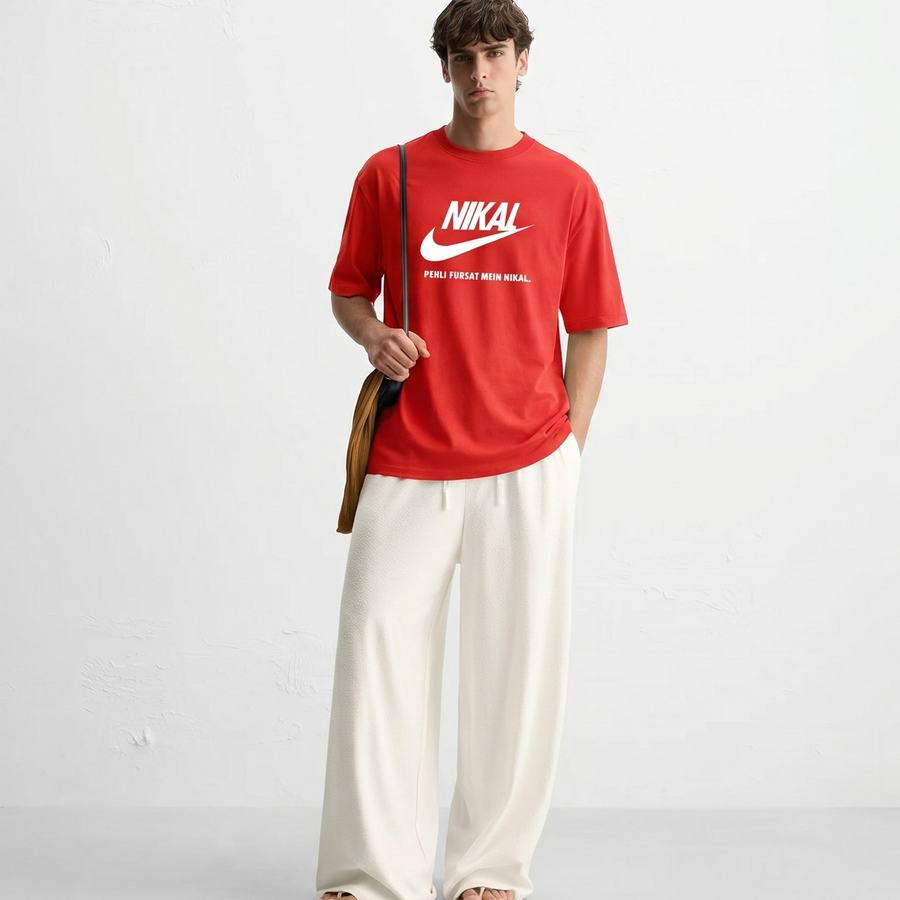 kaand-nikal-pehli-fursat-nikal-tshirtblack-copy model front