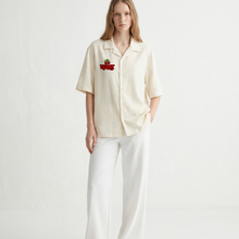 log-kya-kahenge-bowling-shirt-cream model front
